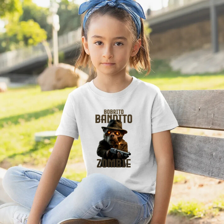 Bobrito Bandito Zombie - Italian Brainrot - bobor bandita - detské tričko s potlačou