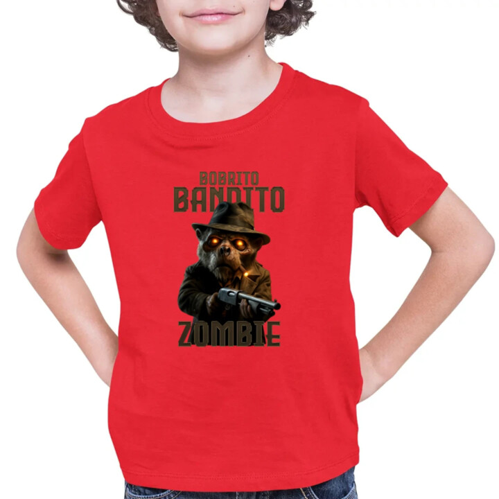 Bobrito Bandito Zombie - Italian Brainrot - bobor bandita - detské tričko s potlačou