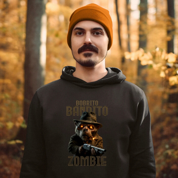 Bobrito Bandito Zombie - Italian Brainrot - bobor bandita  - pánska mikina s potlačou
