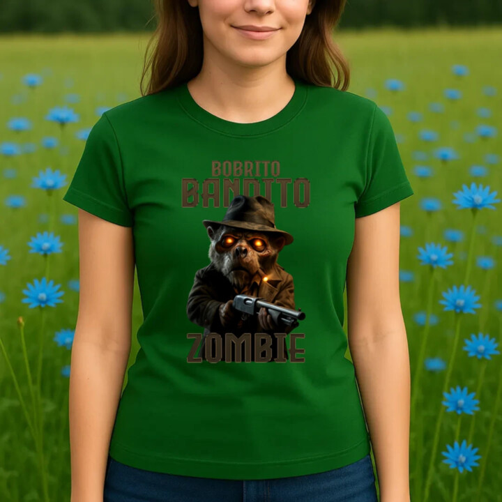 Bobrito Bandito Zombie - Italian Brainrot - bobor bandita - dámske tričko s potlačou