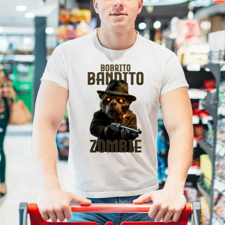 Bobrito Bandito Zombie - Italian Brainrot - bobor bandita - pánske tričko s potlačou