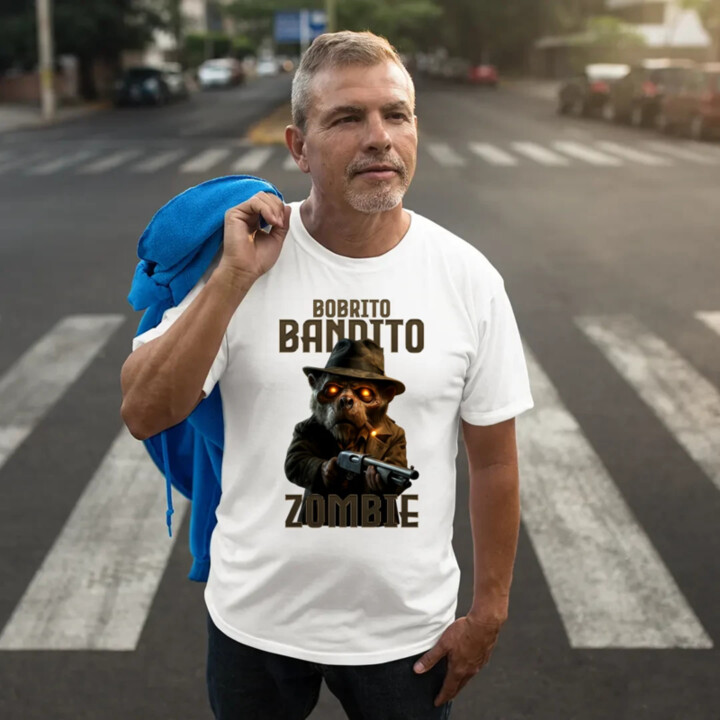 Bobrito Bandito Zombie - Italian Brainrot - bobor bandita - pánske tričko s potlačou