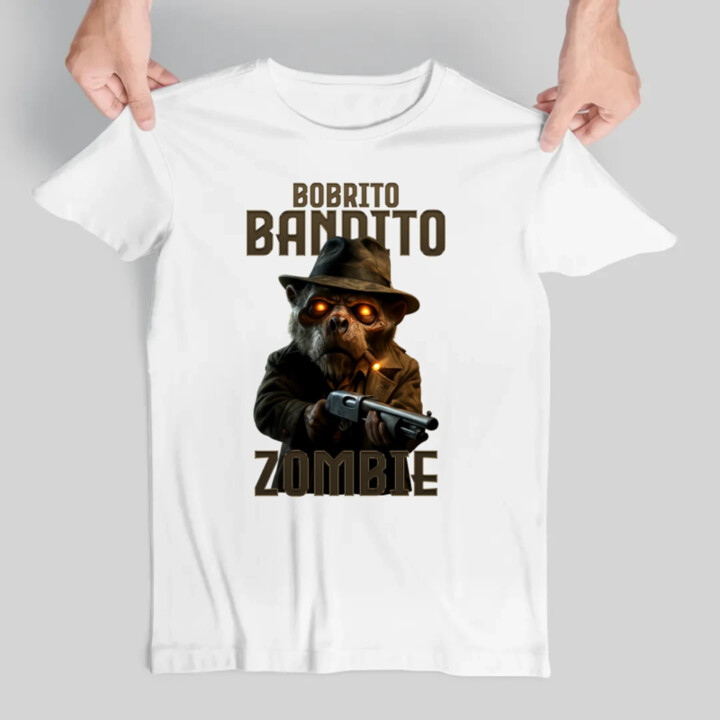 Bobrito Bandito Zombie - Italian Brainrot - bobor bandita - pánske tričko s potlačou