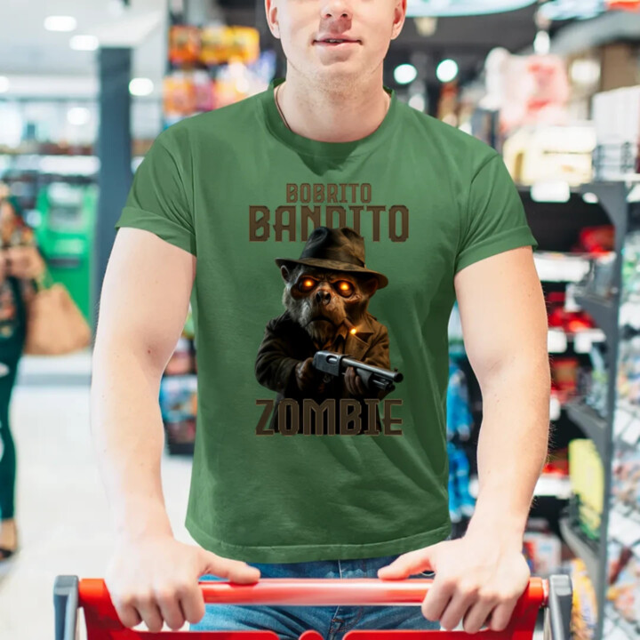 Bobrito Bandito Zombie - Italian Brainrot - bobor bandita - pánske tričko s potlačou