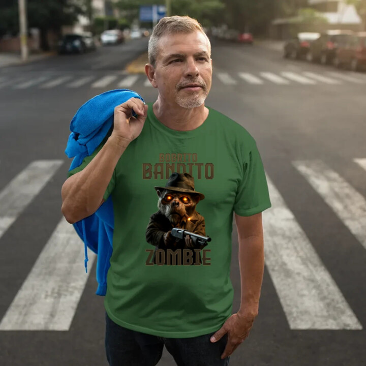 Bobrito Bandito Zombie - Italian Brainrot - bobor bandita - pánske tričko s potlačou