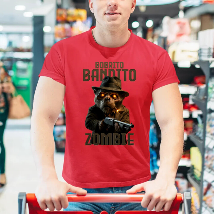 Bobrito Bandito Zombie - Italian Brainrot - bobor bandita - pánske tričko s potlačou