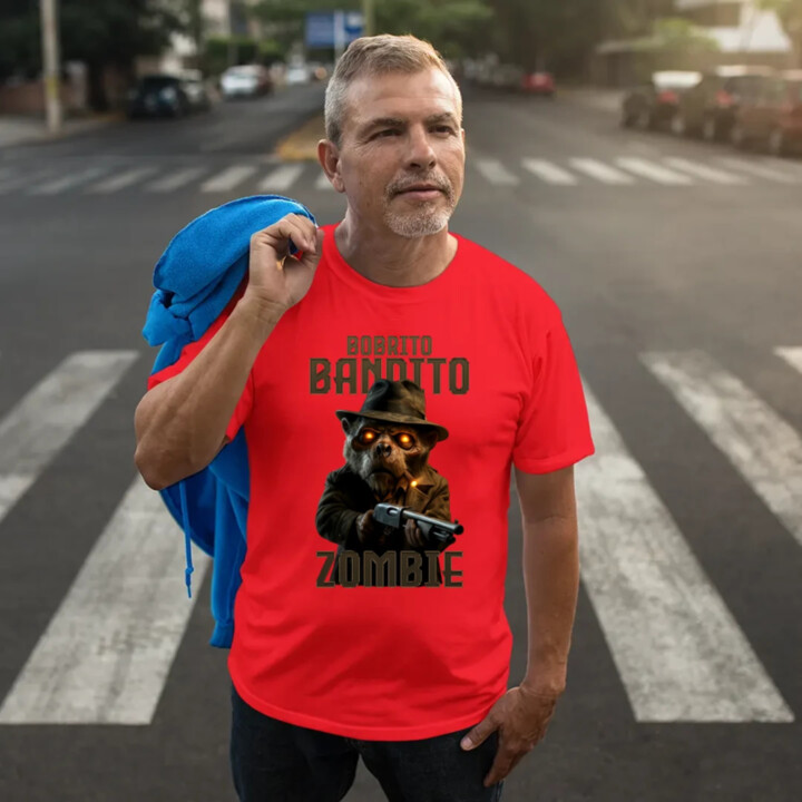 Bobrito Bandito Zombie - Italian Brainrot - bobor bandita - pánske tričko s potlačou