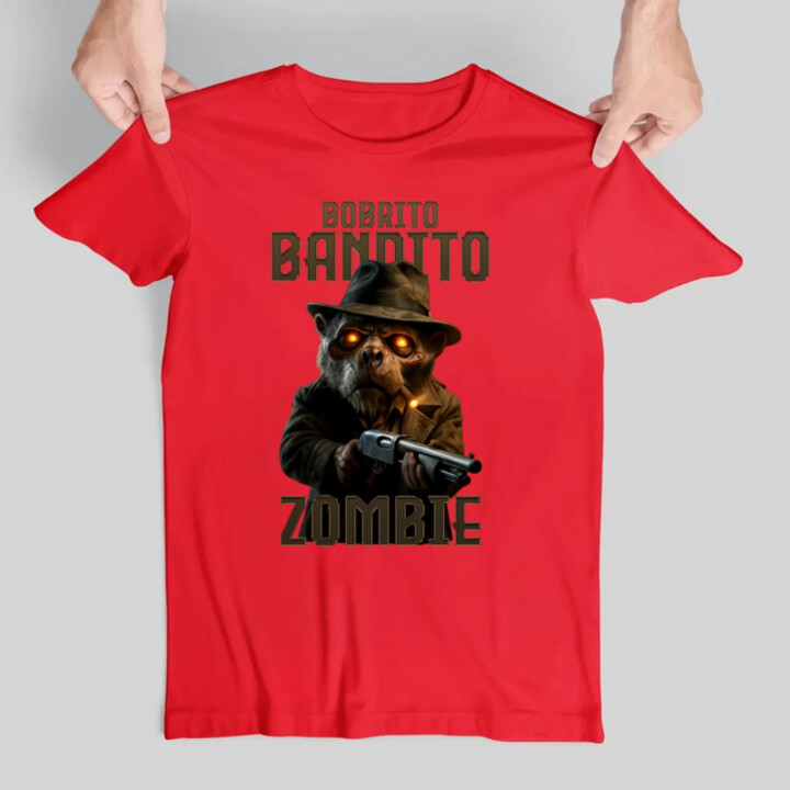 Bobrito Bandito Zombie - Italian Brainrot - bobor bandita - pánske tričko s potlačou