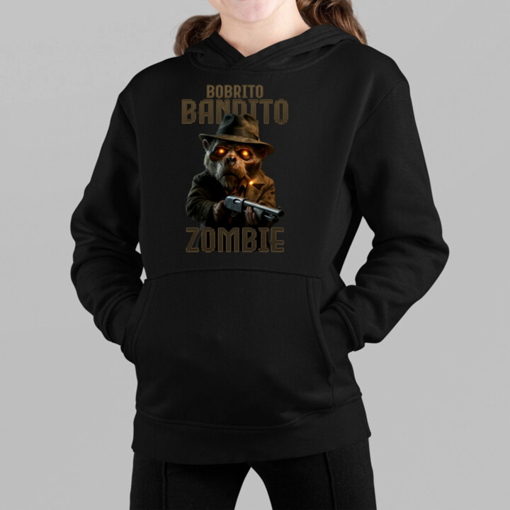 Bobrito Bandito Zombie - Italian Brainrot - bobor bandita - detská mikina s kapucňou