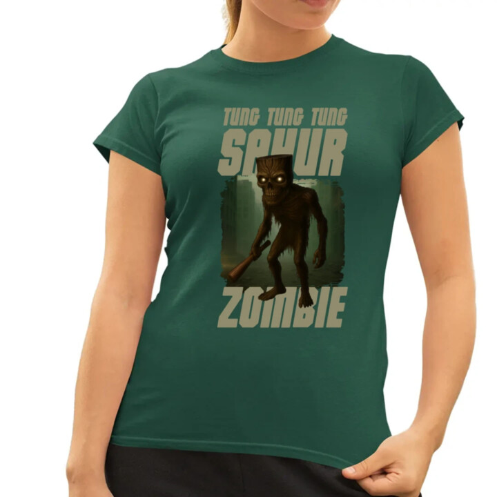 Tung Tung Tung Sahur zombie - baseballová pálka - Italian Brainrot  - dámske tričko s potlačou