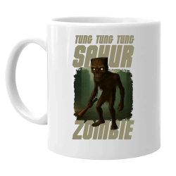 Tung Tung Tung Sahur zombie - baseballová pálka - Italian Brainrot  - keramický hrnček s potlačou