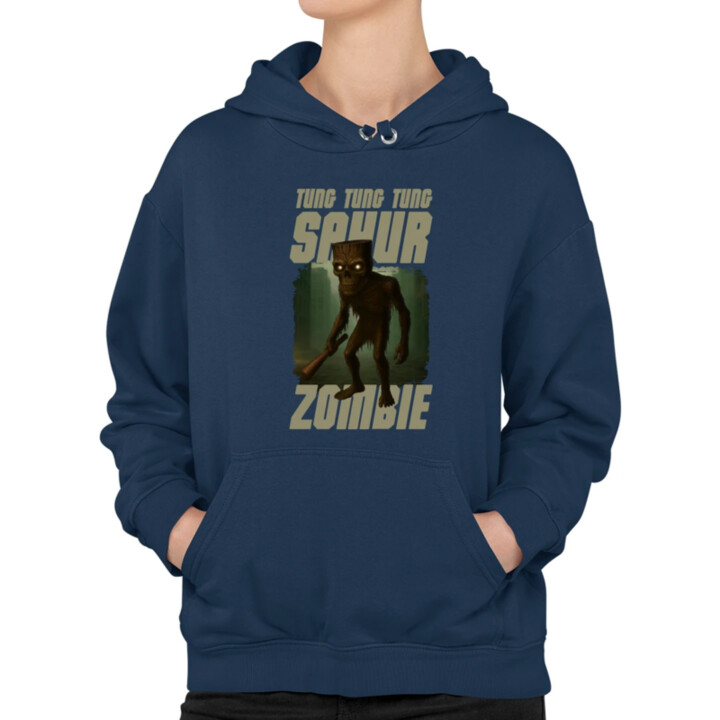 Tung Tung Tung Sahur zombie - baseballová pálka - Italian Brainrot   - dámska mikina s potlačou