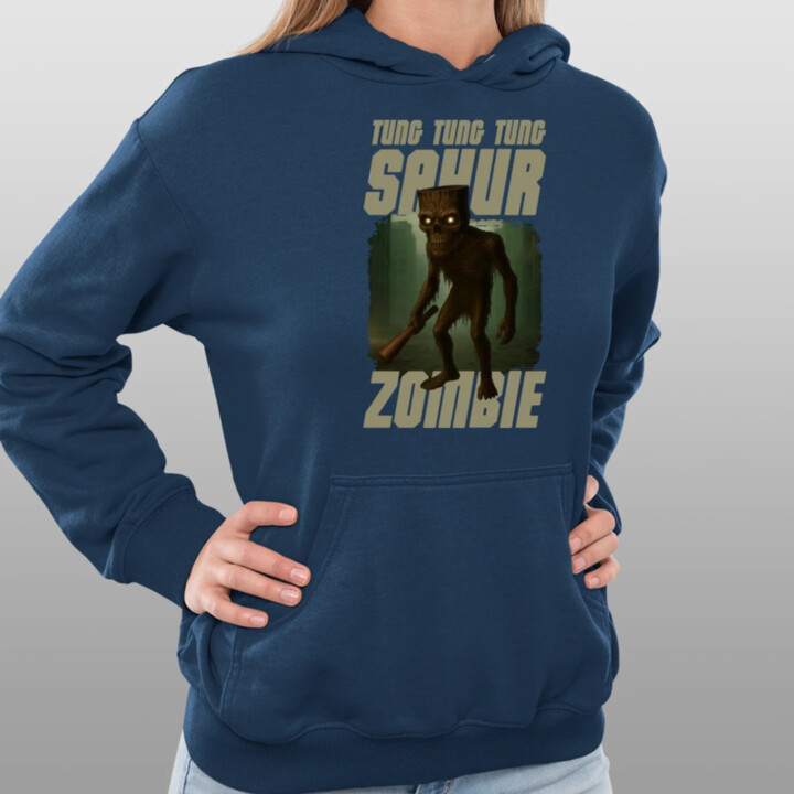 Tung Tung Tung Sahur zombie - baseballová pálka - Italian Brainrot   - dámska mikina s potlačou