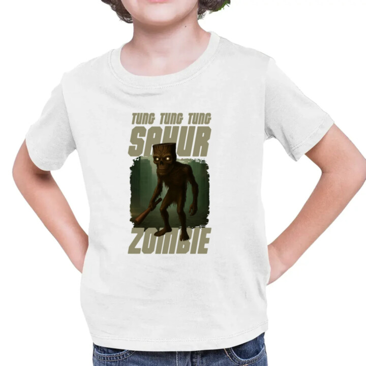 Tung Tung Tung Sahur zombie - baseballová pálka - Italian Brainrot  - detské tričko s potlačou