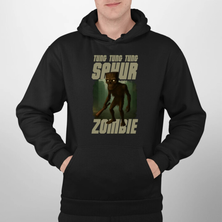 Tung Tung Tung Sahur zombie - baseballová pálka - Italian Brainrot   - pánska mikina s potlačou
