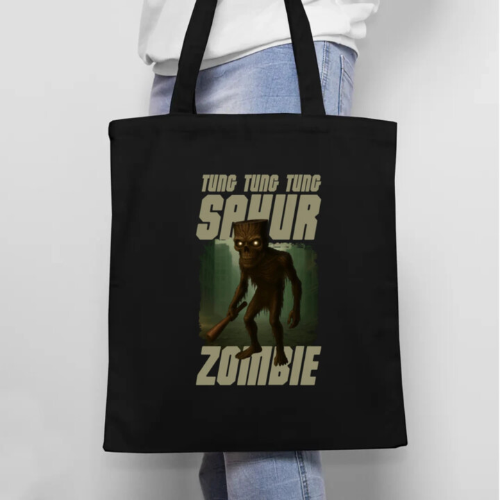 Tung Tung Tung Sahur zombie - baseballová pálka - Italian Brainrot  - taška s potlačou