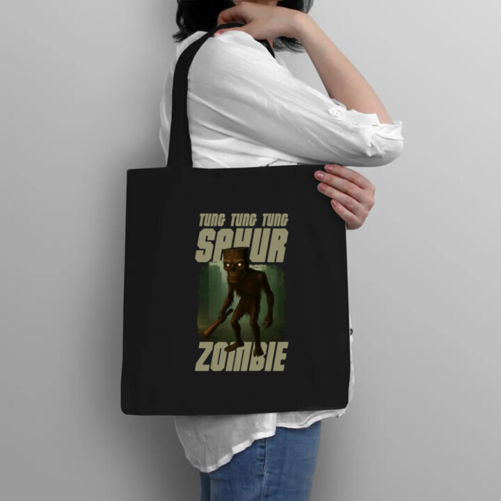 Tung Tung Tung Sahur zombie - baseballová pálka - Italian Brainrot  - taška s potlačou