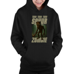 Tung Tung Tung Sahur zombie - baseballová pálka - Italian Brainrot  - detská mikina s kapucňou