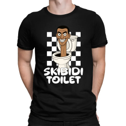 Skibidi toilet - hlava v záchode - pánske tričko s potlačou