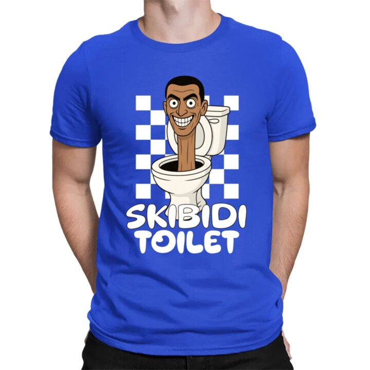 Skibidi toilet - hlava v záchode - pánske tričko s potlačou