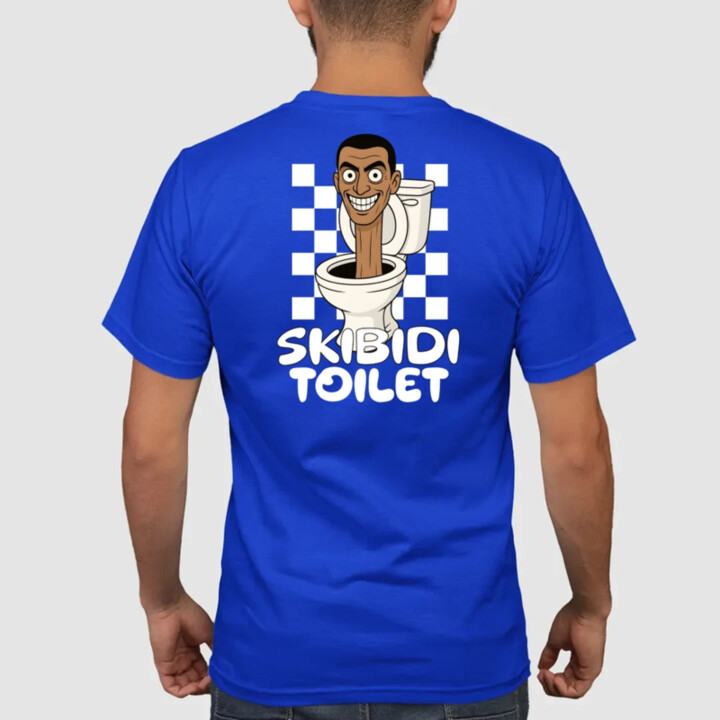 Skibidi toilet - hlava v záchode - pánske tričko s potlačou