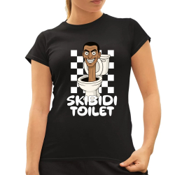 Skibidi toilet - hlava v záchode - dámske tričko s potlačou