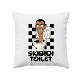 Skibidi toilet - hlava v záchode - vankúš s potlačou