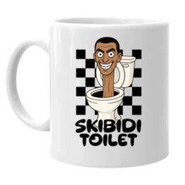 Skibidi toilet - hlava v záchode - keramický hrnček s potlačou