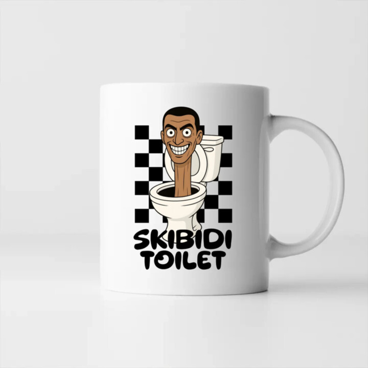Skibidi toilet - hlava v záchode - keramický hrnček s potlačou