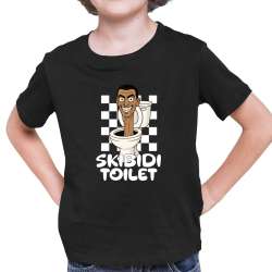 Skibidi toilet - hlava v záchode - detské tričko s potlačou
