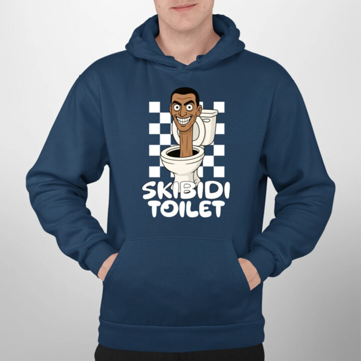 Skibidi toilet - hlava v záchode  - pánska mikina s potlačou