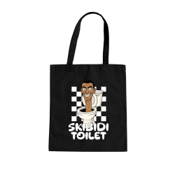 Skibidi toilet - hlava v záchode - taška s potlačou