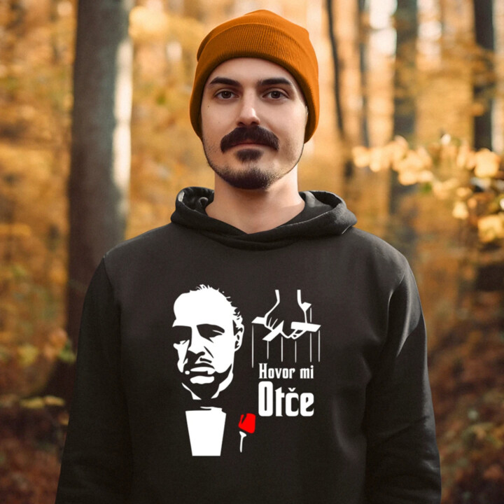 Hovor mi otče  - pánska mikina s potlačou