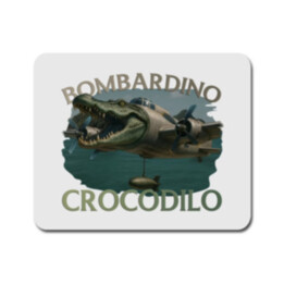 Bombardino Crocodilo - krokodíl bombardér - Italian Brainrot - podložka pod myš