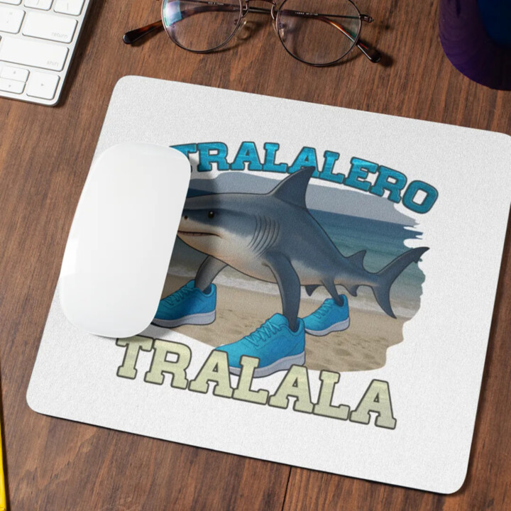 Tralalero Tralala - Italian Brainrot - žralok v topánkach - podložka pod myš
