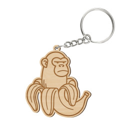 Shimpanzini bananini - Italian Brainrot - gorila v banáne - prívesok alebo kľúčenka s gravírovaním