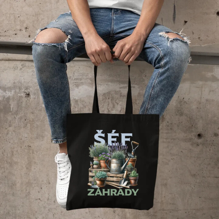 Šéf záhrady - taška s potlačou