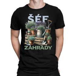 Šéf záhrady - pánske tričko s potlačou