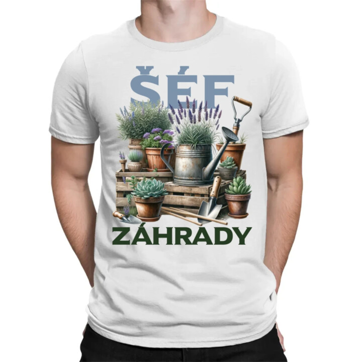 Šéf záhrady - pánske tričko s potlačou