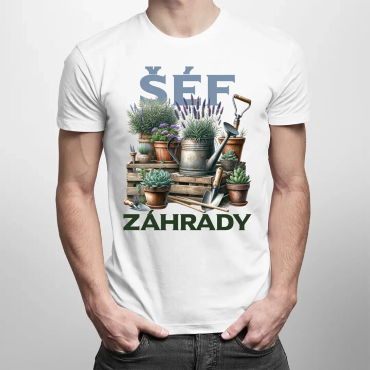 Šéf záhrady - pánske tričko s potlačou