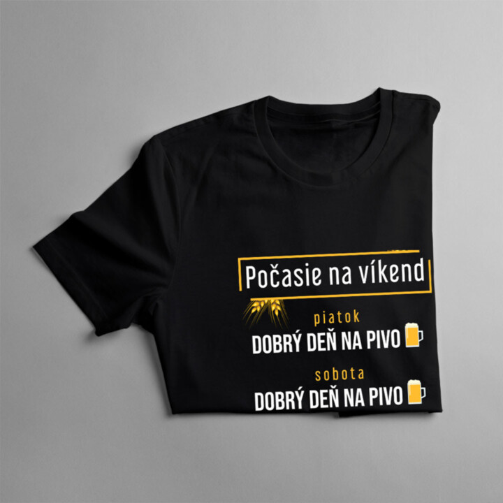 Počasie na víkend - pánske a dámske tričko s potlačou