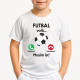 Futbal volá, musím ísť Detské športové tričko s potlačou