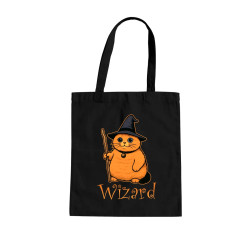 Wizard - mačací čarodejník - taška s potlačou