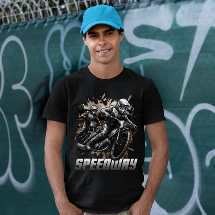 Speedway - plochá dráha - pánske tričko s potlačou