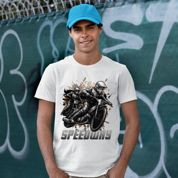 Speedway - plochá dráha - pánske tričko s potlačou