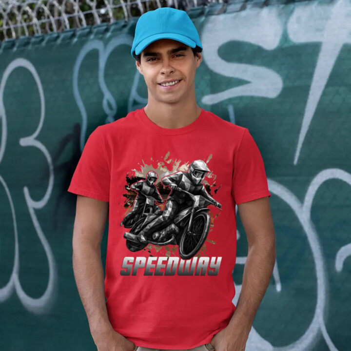 Speedway - plochá dráha - pánske tričko s potlačou