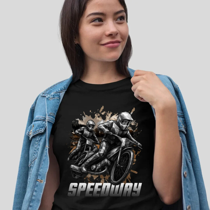 Speedway - plochá dráha - dámske tričko s potlačou