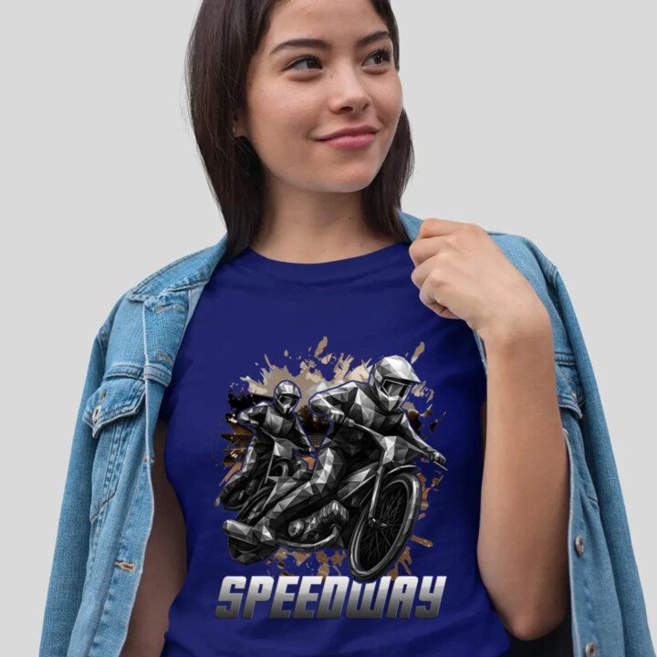 Speedway - plochá dráha - dámske tričko s potlačou