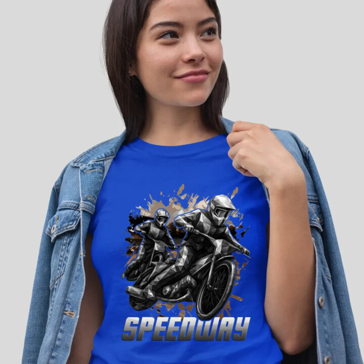 Speedway - plochá dráha - dámske tričko s potlačou