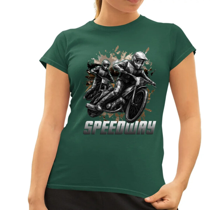 Speedway - plochá dráha - dámske tričko s potlačou